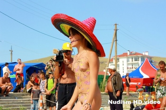 Nudit Festival on the Black Sea in Koktebel HD video