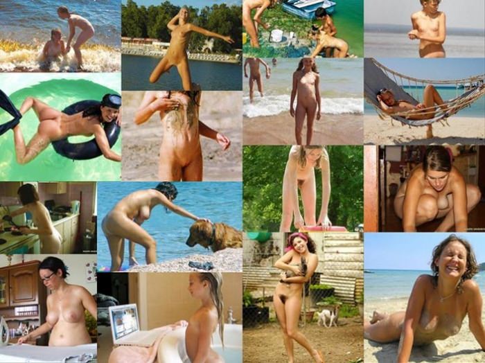 3 Photo Album nudists: Funny Moments Of Nudists Life-2, Nudists Housewives-2 And Young Nudists